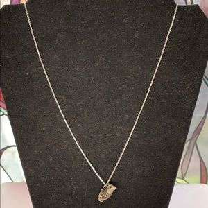 Shell Swirl Silver Necklace